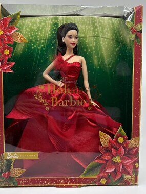 *New* 2022 Holiday Barbie Doll Red Gown Signature Series (Box damaged)